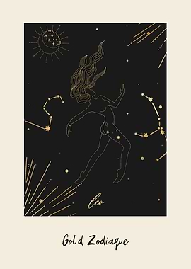 Gold Zodiac Leo