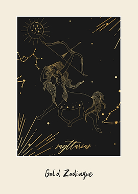 Gold Zodiac Sagittarius