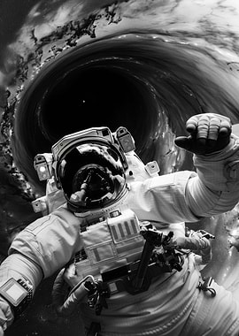 Astronaut Taking a Selfie