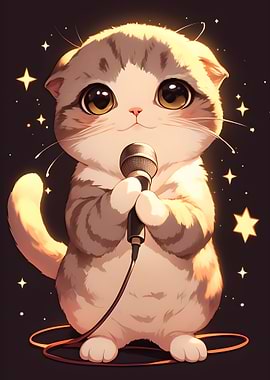 Cute Cat Singer