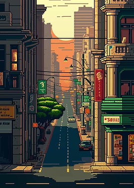 Amadora City Pixel Art