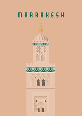 Marrakesh Travel Poster