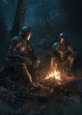 Knights by Firelight