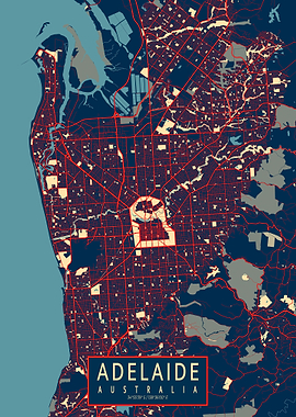Adelaide City Map Hope