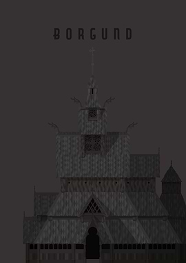 Borgund Travel Poster