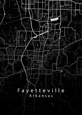 Fayetteville Arkansas Map