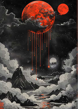 Blood Dripping Moon
