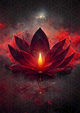 Mystic lotus flame