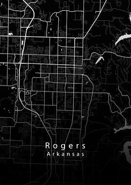 Rogers Arkansas City Map