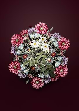 Vintage Musk Rose Wreath