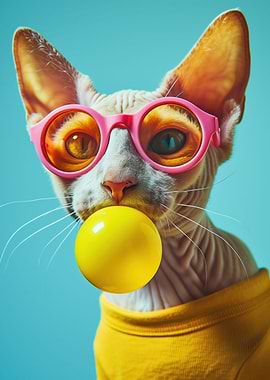 Devon rex cat bubblegum