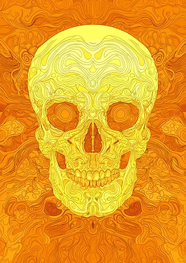 Original Skull Klimt Style