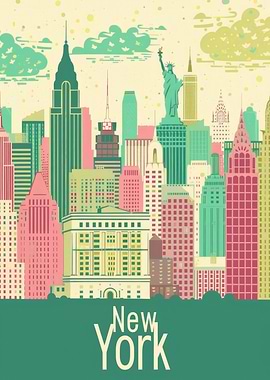 Retro New York Travel