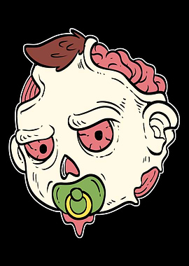 Baby Zombie Halloween Fan