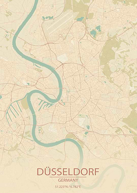 Dusseldorf Germany CityMap