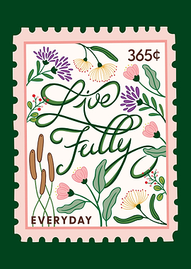 Live Fully Lettering Art