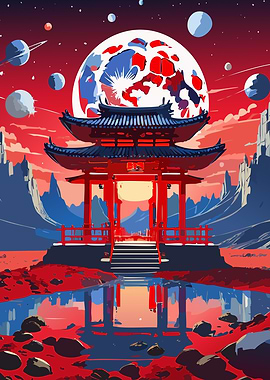 Japanese Shrine in Space