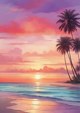 Tranquil Sunset Beach