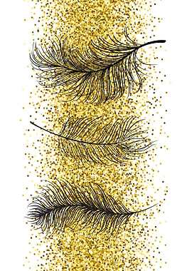 Glitter Luxury Feathers