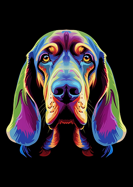 Bloodhound Dog Pop Art