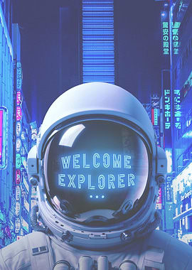 Cyberpunk Astronaut Style