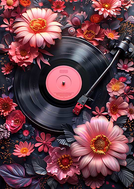 Floral Vinyl Melodies
