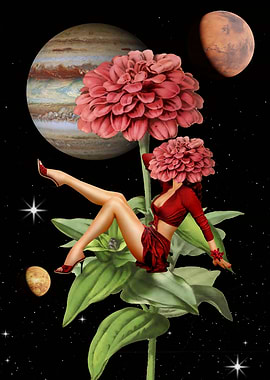 Cosmic Pin Up Girl