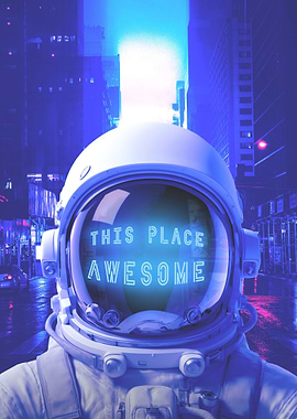 Cyberpunk Astronaut