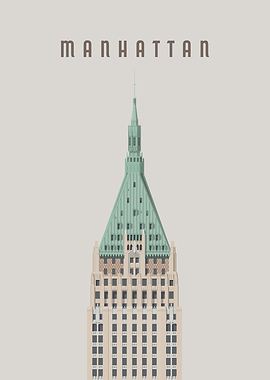 Manhattan Travel Poster