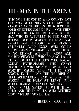 The man in the arena