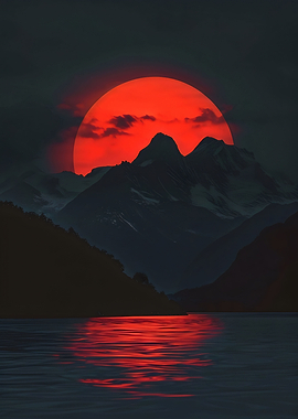 Moon Lake Reflection