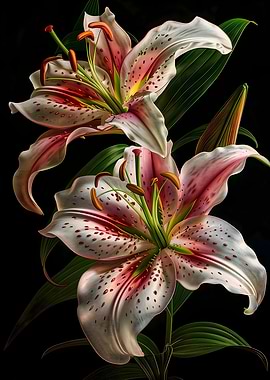 Artistic Hybrid Red Lilly