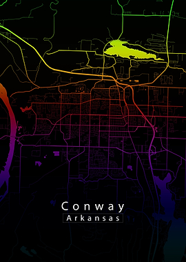 Conway Arkansas City Map