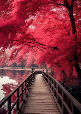 Pathway cherry blossom