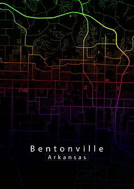 Bentonville Arkansas Map