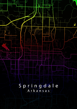 Springdale Arkansas Map