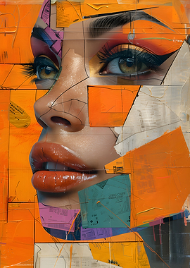 Abstract art of woman