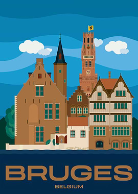 bruges belgium cityscape