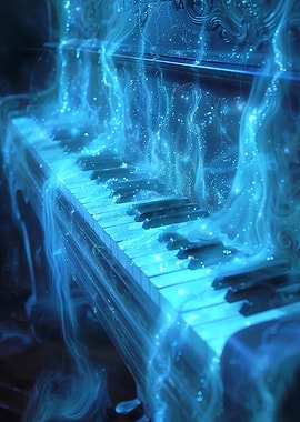 Blue Smoke Cosmic Piano