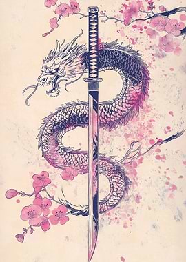 Japanese Dragon Katana