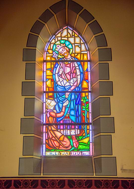 Colorful stained glass
