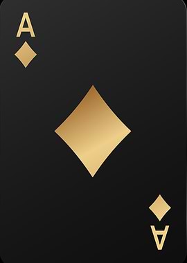 ace of diamonds gold card