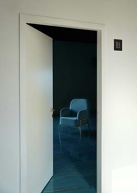 door chair HD Blue Wallpa