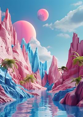 Fantastic Surreal Landscap