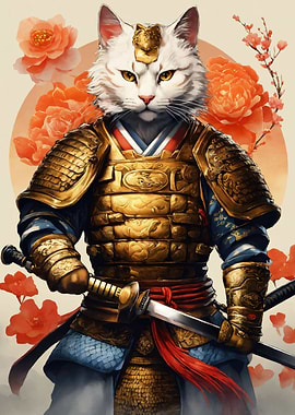 Cat Samurai Japanese