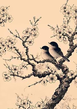 Japanese Art Birds