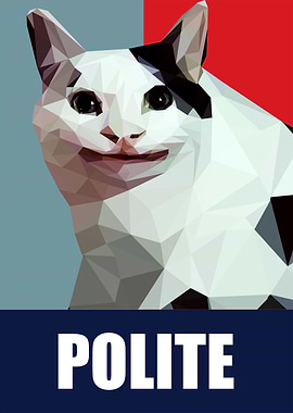 polite cat meme