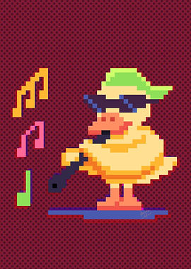 Duck Playing Oboe Music