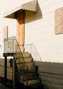 a set of stairs leading up