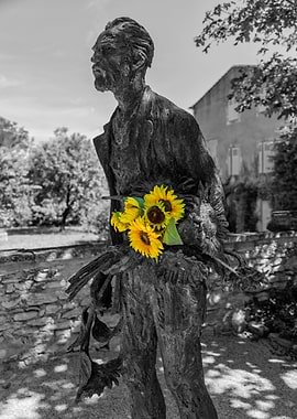 Van Gogh with Sunflowers